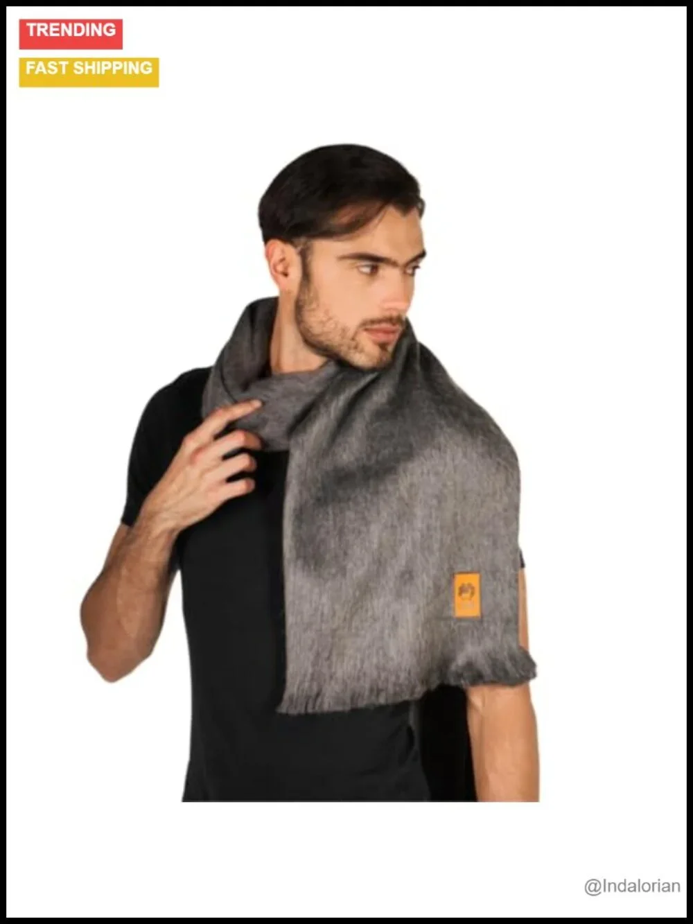 Alpaca Wool Shawl Wrap - Unisex Fashion Blanket